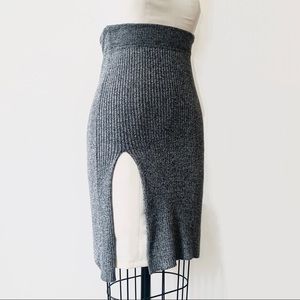 ➖debut ➖ Black and White Knitted Skirt